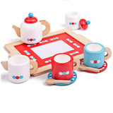 Bigjigs Tea Set on a Tray - McGreevy's Toys Direct