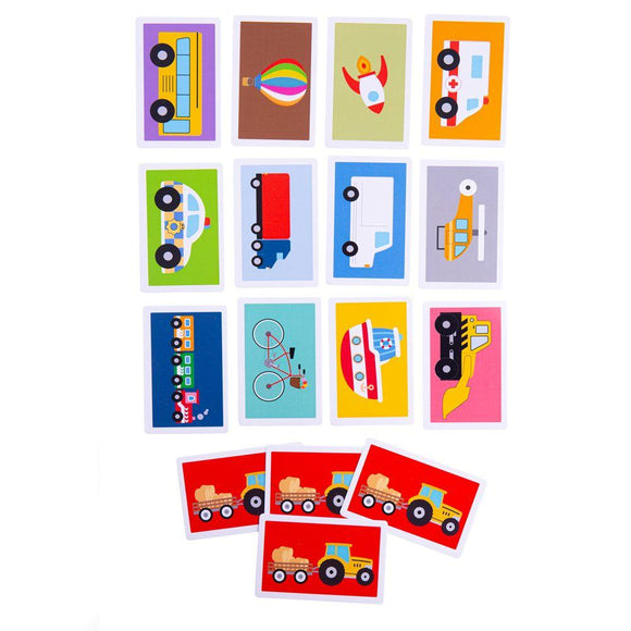 BIGJIGS Transport Snap Card Game - McGreevy's Toys Direct