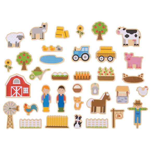 Bigjigs Wooden Farm Magnets - McGreevy's Toys Direct