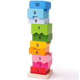 Bigjigs Wooden Number Tower - McGreevy's Toys Direct