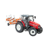 Britains 43335 Massey Ferguson 6290 Heritage Tractor & Cultivator Playset - McGreevy's Toys Direct