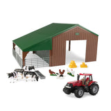 Britains 47019 Farm Building Set with Case Tractor - McGreevy's Toys Direct