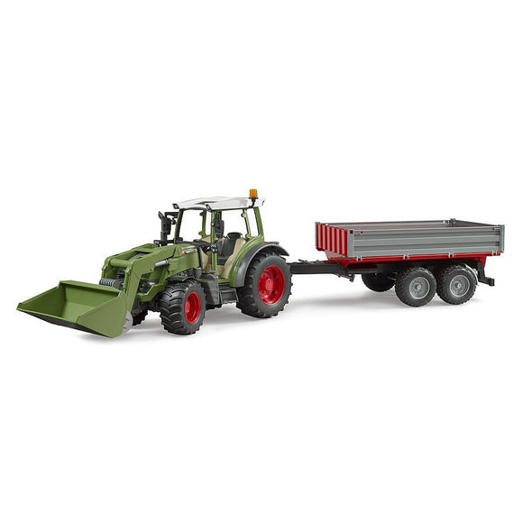 Bruder 2182 Fendt Vario 211 with frontloader and tipping trailer - McGreevy's Toys Direct