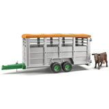 Bruder 2227 Livestock Trailer with 1 cow 1:16 Scale - McGreevy's Toys Direct