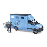 Bruder 2674 Mercedes Benz Sprinter Animal Transporter with Horse - McGreevy's Toys Direct