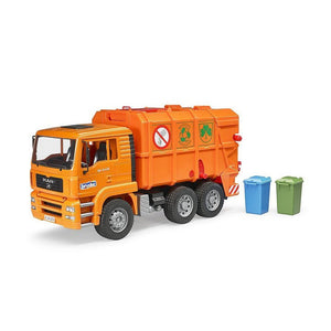 Bruder 2760 Man TGA Orange Refuse Truck - McGreevy's Toys Direct