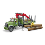 Bruder 2824 Mack Granite Timber Truck with Loading Crane - McGreevy's Toys Direct
