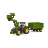 Bruder 3155 John Deere 7R 350 with Front Loader and Tipping Trailer - McGreevy's Toys Direct