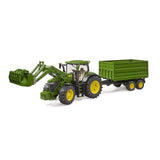 Bruder 3155 John Deere 7R 350 with Front Loader and Tipping Trailer - McGreevy's Toys Direct