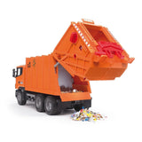 Bruder 3560 Scania R-Series Garbage Truck (Orange) - McGreevy's Toys Direct