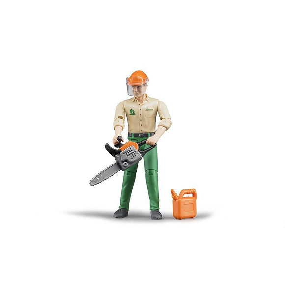 Bruder 60030 Forestry worker with accessories - McGreevy's Toys Direct
