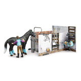 Bruder 62506 bWorld Horse Barn with Horse & Rider - McGreevy's Toys Direct