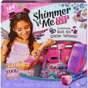 Cool Maker Shimmer Me Body Art Customize Roll-On Glitter Tattoos - McGreevy's Toys Direct