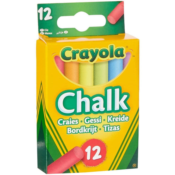 Crayola 12 Coloured Chalk - McGreevy's Toys Direct