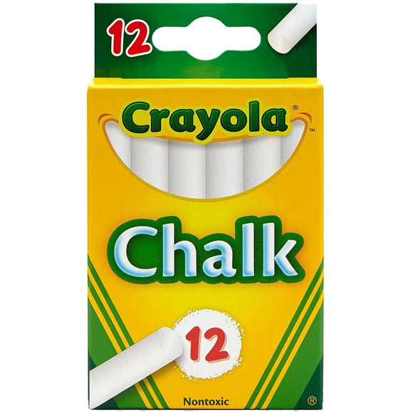 Crayola 12 White Chalk - McGreevy's Toys Direct