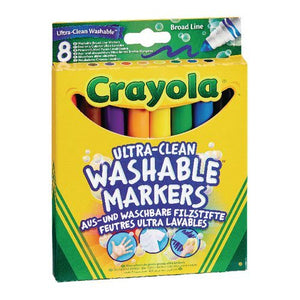 Crayola 8 Ultra Clean Washable Markers - McGreevy's Toys Direct