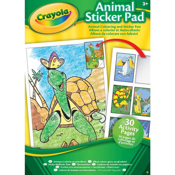 Crayola Animal Sticker Pad - McGreevy's Toys Direct