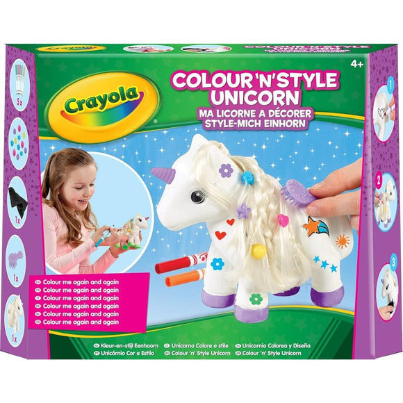 Crayola Colour 'n' Style Unicorn - McGreevy's Toys Direct