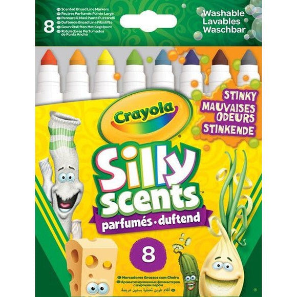 Crayola Silly Scents 8 Stinky Scents Markers - McGreevy's Toys Direct