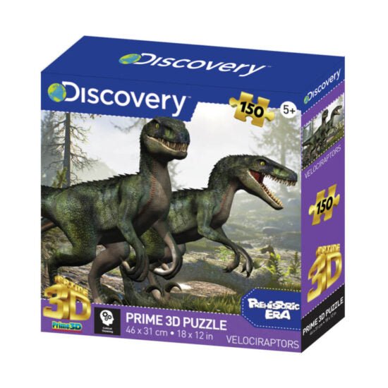 Discovery 3D Effect Puzzle - Velociraptor - McGreevy's Toys Direct