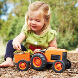 Green Toys Tractor Orange - 100% recycled milk jugs - McGreevy's Toys Direct