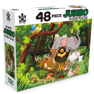 Jumbo Floor Puzzle 48 Piece Jungle Family - McGreevy's Toys Direct