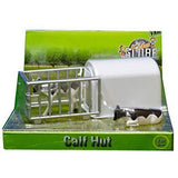 Kids Globe Calves Hut with 2 Calves 1:32 - McGreevy's Toys Direct