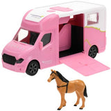 Kids Globe Die-Cast Pink Horse Truck with Light & Sound - McGreevy's Toys Direct