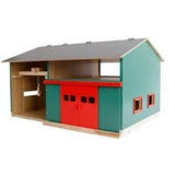 Kids Globe Workshop with Storage and Red Sliding Doors 1:32 Scale - McGreevy's Toys Direct