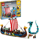 LEGO 31132 Creator 3-in-1 Viking Ship & the Midgard Serpent - McGreevy's Toys Direct