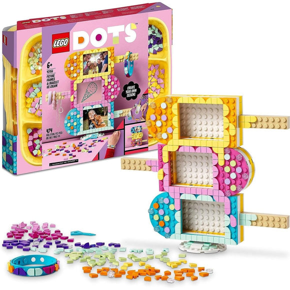 LEGO 41956 DOTS Ice Cream Picture Frames & Bracelet - McGreevy's Toys Direct