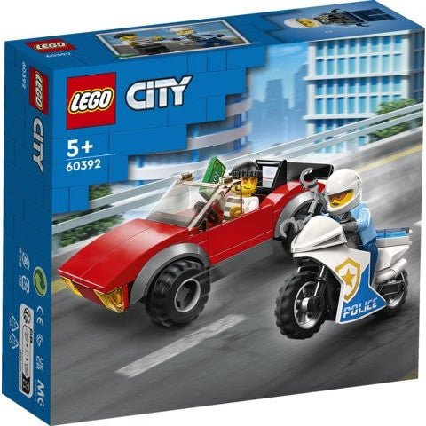 Lego 60392 City Police Bike Car Chase - McGreevy's Toys Direct