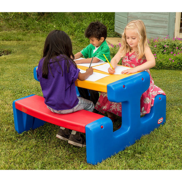 Little Tikes Large Picnic Table - Primary - McGreevy's Toys Direct