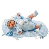 Llorens Dolls - 38cm Crying Joel with Blue Blanket - McGreevy's Toys Direct