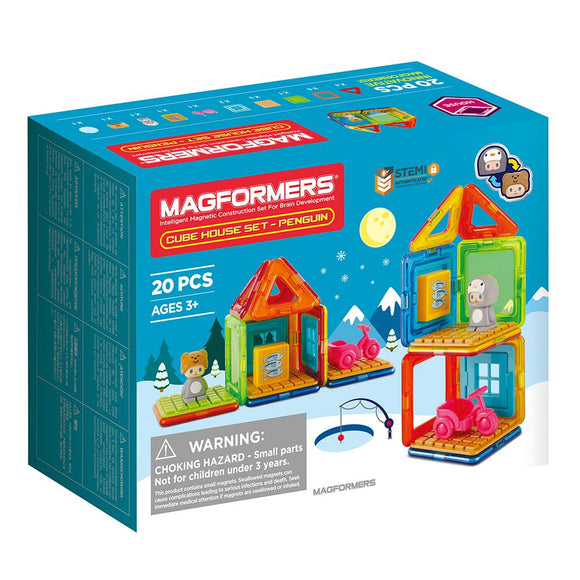 MAGFORMERS Penguin Set 20 Piece - McGreevy's Toys Direct