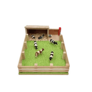 Millwood Crafts Calf House with Field - McGreevy's Toys Direct