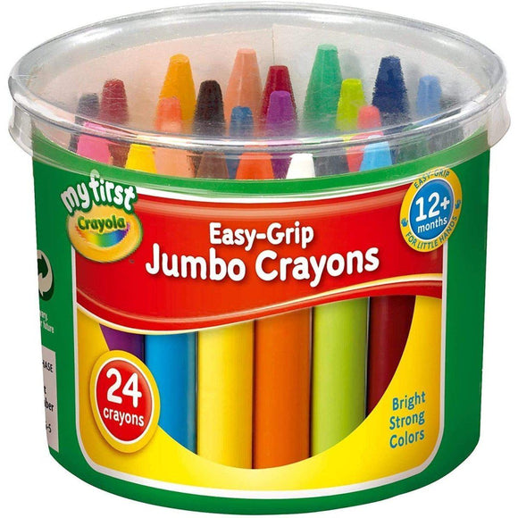 My First Crayola Easy-Grip Jumbo Crayons 24 Pack - McGreevy's Toys Direct