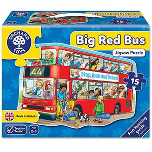 Orchard Toys Big Red Bus Jigsaw - McGreevy's Toys Direct