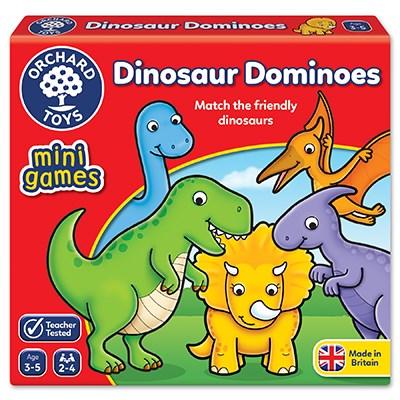 Orchard Toys Dinosaur Dominoes Mini Game - McGreevy's Toys Direct