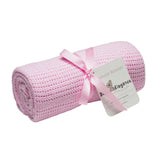 Pink Cellular Blanket - McGreevy's Toys Direct