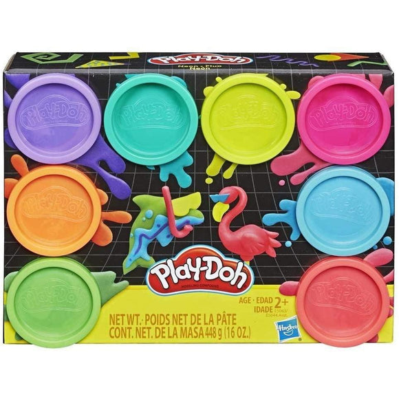 Play-Doh 8 Pack Neon Colours - McGreevy's Toys Direct