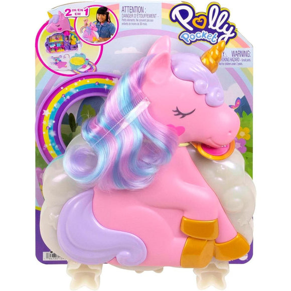 Polly Pocket Rainbow Unicorn Salon - McGreevy's Toys Direct