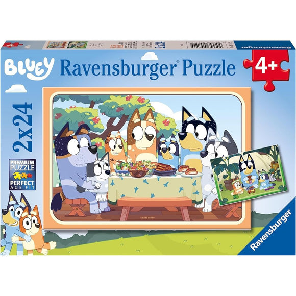 Ravensburger Bluey 2 x 24 piece Puzzles - McGreevy's Toys Direct