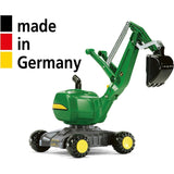 Rolly Ride-On John Deere Excavator on Wheels - McGreevy's Toys Direct