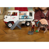 Schleich 42439 Mobile Vet with Hanoverian Foal - McGreevy's Toys Direct