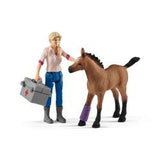 SCHLEICH 42486 Vet Visting Mare and Foal - McGreevy's Toys Direct
