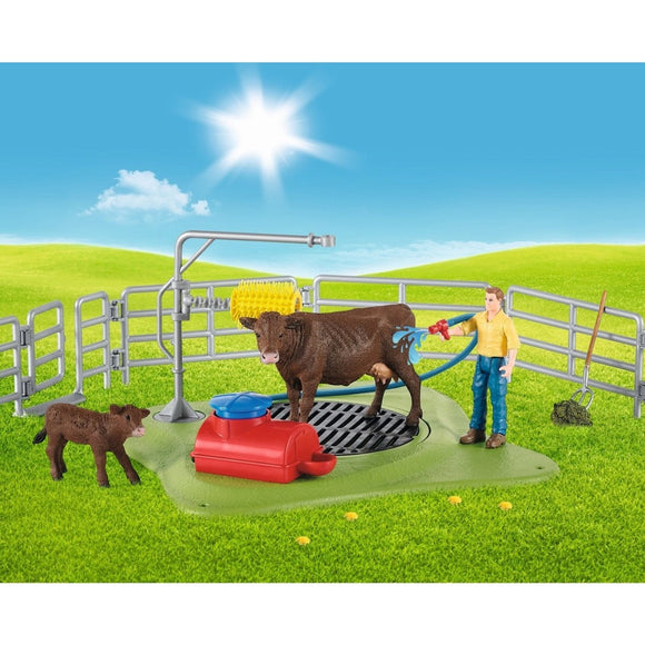 Schleich 42529 Happy Cow Wash - McGreevy's Toys Direct