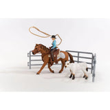 Schleich 42577 Cowgirl Team Roping Fun - McGreevy's Toys Direct