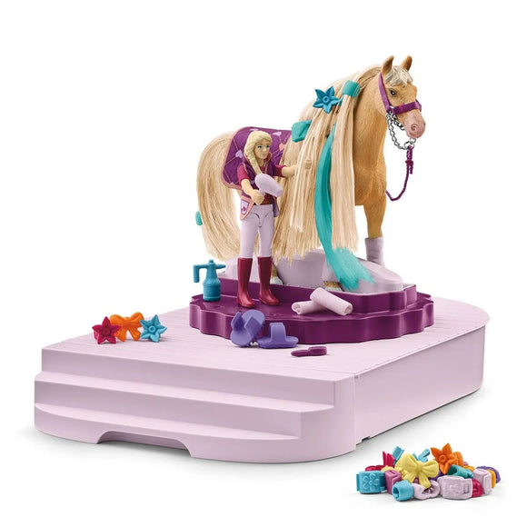 Schleich 42617 Horse Grooming Station - McGreevy's Toys Direct