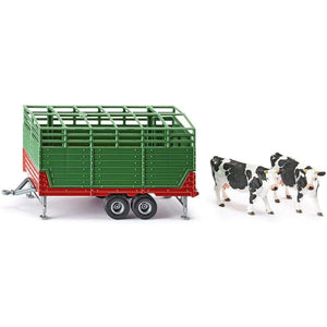 Siku 2875 Cattle Trailer With 2 Cows 1:32 Scale - McGreevy's Toys Direct
